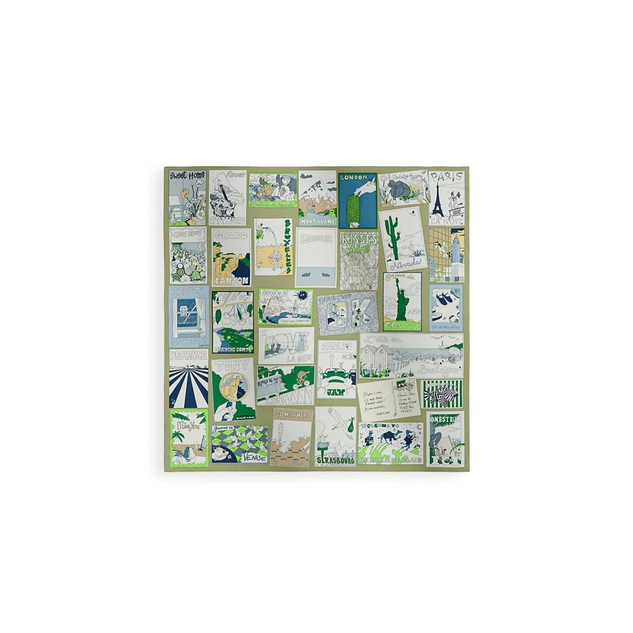 HERMES SCARF ON EST BIEN ICI ! SCARF 90 H004298S (88.5*88.5cm)